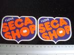 2x sticker i love seca shop, Verzenden, Zo goed als nieuw, Bedrijf of Vereniging