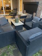 Tuinset, Tuin en Terras, Tuinsets en Loungesets, Kunststof, Gebruikt, 6 zitplaatsen, Ophalen of Verzenden