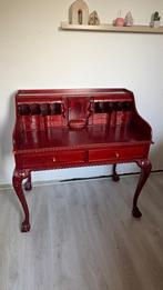 Antiek engels mahonie bureau - vakjes geheime compartimenten, Ophalen