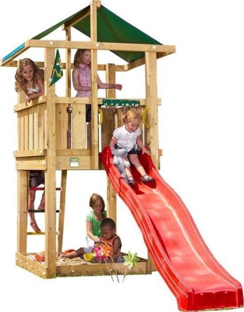 Jungle Gym Hut Speeltoestel voor glijbaan, Kinderen en Baby's, Speelgoed | Buiten | Speeltoestellen, Nieuw, Glijbaan, Klimtouw