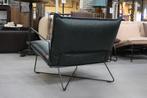 Luxe fauteuil EARL Jess Design metaal & leer Luxor Navy Blue, Huis en Inrichting, Fauteuils, Ophalen, Zo goed als nieuw, Metaal