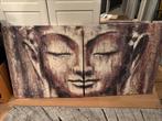Tweeluik buddha 80x80, Huis en Inrichting, Woonaccessoires | Schilderijen, Tekeningen en Foto's, Ophalen, Zo goed als nieuw, Schilderij