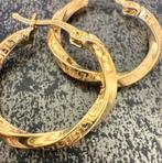 Prachtige 14k gouden creolen | wokkel oorbellen, Sieraden, Tassen en Uiterlijk, Oorbellen, Ophalen of Verzenden, Nieuw, Goud