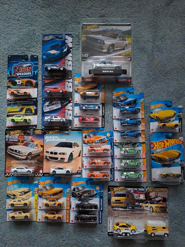 Hot Wheels BMW Verzameling incl.Super Treasure Hunt!!, Hobby en Vrije tijd, Modelauto's | Overige schalen, Nieuw, Auto, Ophalen of Verzenden