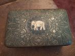 Oud Vintage Doosje met Olifant.merk Hille, Ophalen of Verzenden