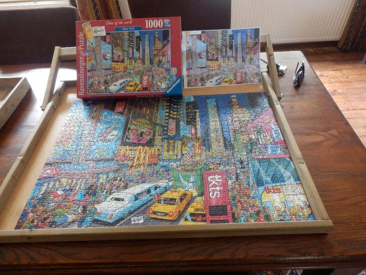 RAVENSBURGER puzzel CITIES OF THE WORLD New York,, Hobby en Vrije tijd, Denksport en Puzzels, Zo goed als nieuw, Legpuzzel, 500 t/m 1500 stukjes