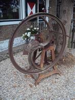 Stro snijmachine / Stro hakselaar antiek ijzer, Antiek en Kunst, Ophalen