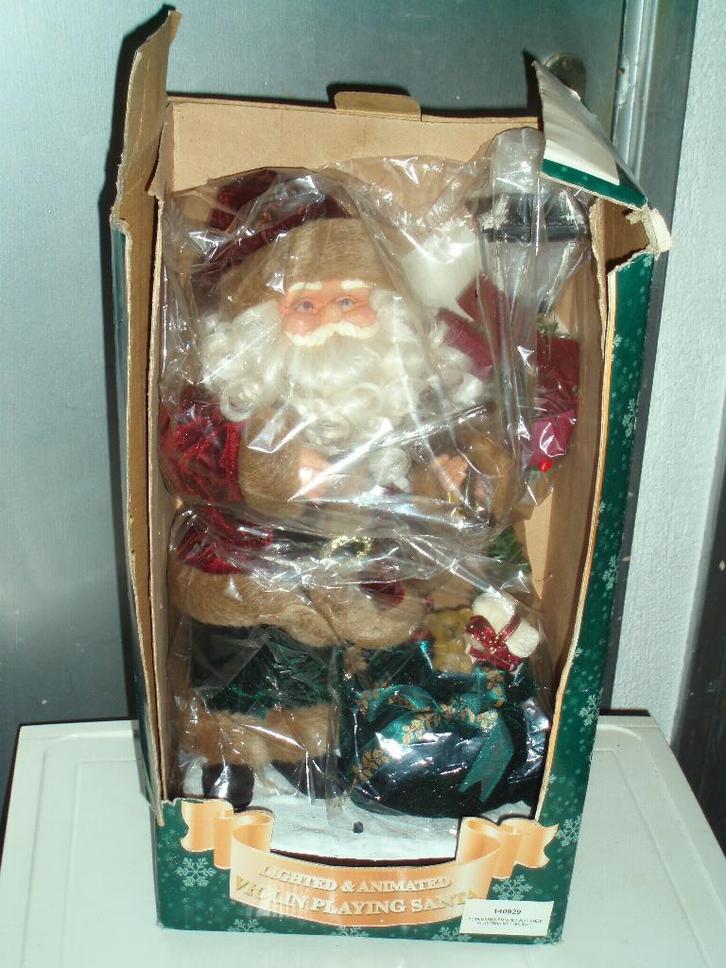 KERST Kerstman speelt viool  - muziek, beweging, verlichting, Muziek en Instrumenten, Strijkinstrumenten | Violen en Altviolen