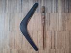 Houten oude boemerang en Afrikaans houten mes, Antiek en Kunst, Ophalen of Verzenden