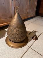 Koperen hanglamp met klassiek oosterse uitstraling., Verzenden, Minder dan 50 cm