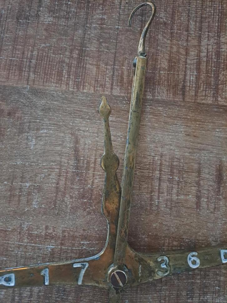 Antieke Unster - Handweegschaal, Antiek en Kunst, Antiek | Gereedschap en Instrumenten, Ophalen of Verzenden