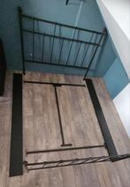 Stalen bedframe 140x200 zwart, Huis en Inrichting, Slaapkamer | Bedden, Ophalen, Zwart, Tweepersoons, 140 cm