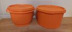 2 tuppeware bakjes oranje retro, Huis en Inrichting, Keuken | Tupperware, Ophalen of Verzenden, Oranje, Bak of Kom