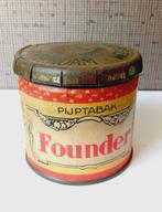 Antiek Rossem Rotterdam Founder extra light melange blik, Verzamelen, Ophalen of Verzenden, Sigarenbandjes