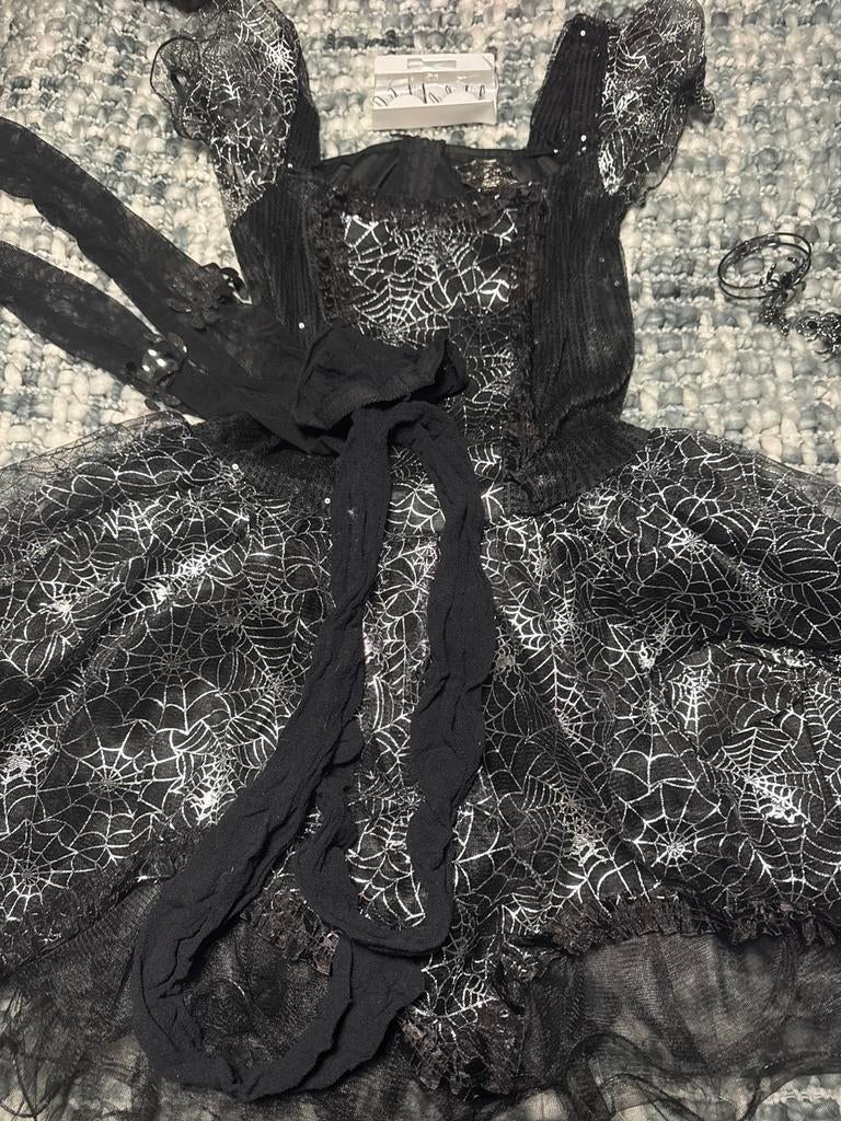 Spider carnaval set maat 38, Ophalen of Verzenden, Zo goed als nieuw, Maat 38/40 (M), Carnaval