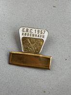 Herdenkingsspeld E.B.C. 1957 – Kopenhagen, medaille, den, Postzegels en Munten, Penningen en Medailles, Verzenden, Overige materialen