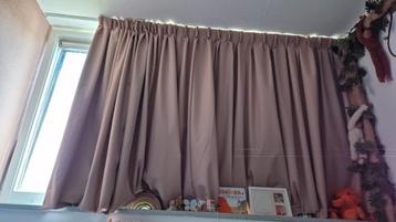Verduisterend gordijn Kleur Oud Roze 250 cm breed 150cm hoog beschikbaar voor biedingen