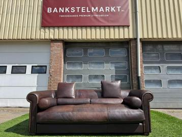 Bank BAXTER Alfred P bankstel 240cm bruin buffel leer sofa beschikbaar voor biedingen