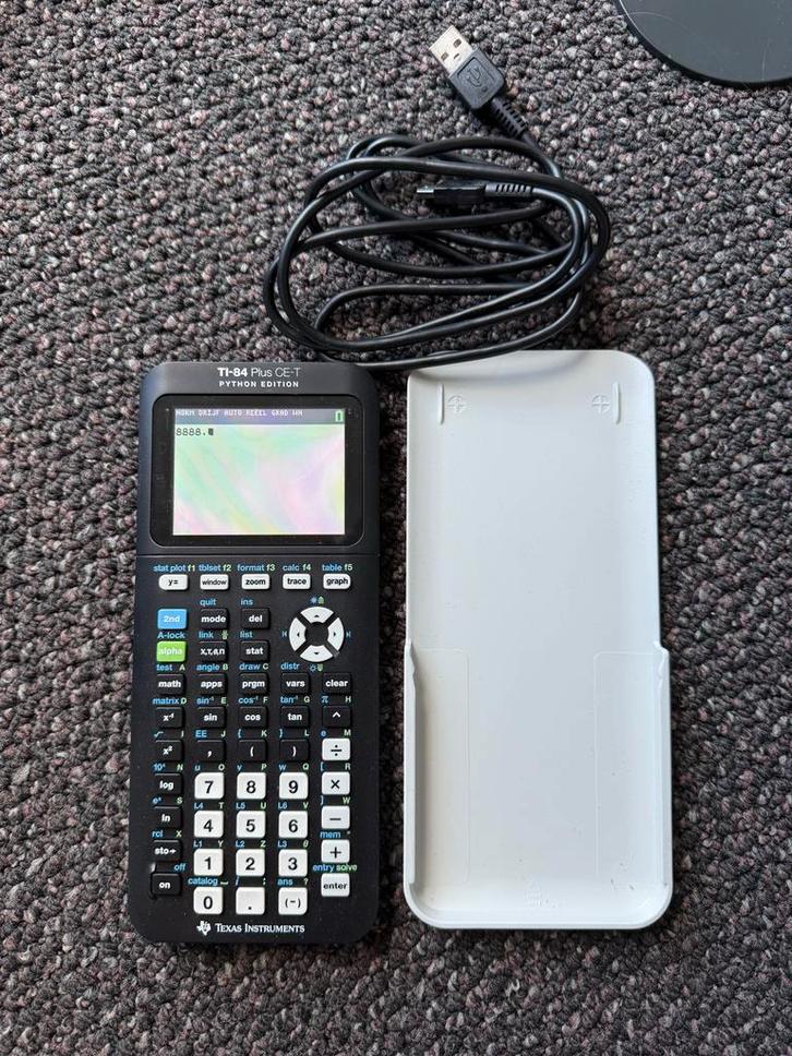 TI-84 Plus CE-T Python Grafische Rekenmachine, Diversen, Schoolbenodigdheden, Gebruikt, Ophalen