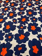 Japanse katoenen stof  Voor jurken, jasjes & interieur, Blauw, Ophalen of Verzenden, 30 tot 120 cm, Katoen
