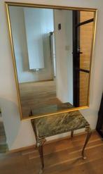 Vintage Barok Spiegel Hout/Goud, Ophalen, Rechthoekig, 50 tot 100 cm, Minder dan 100 cm