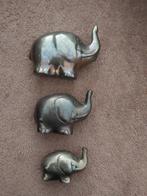 Olifant messing 3 stuks decoratie Koper en Brons sint kerst, Antiek en Kunst, Antiek | Koper en Brons, Verzenden