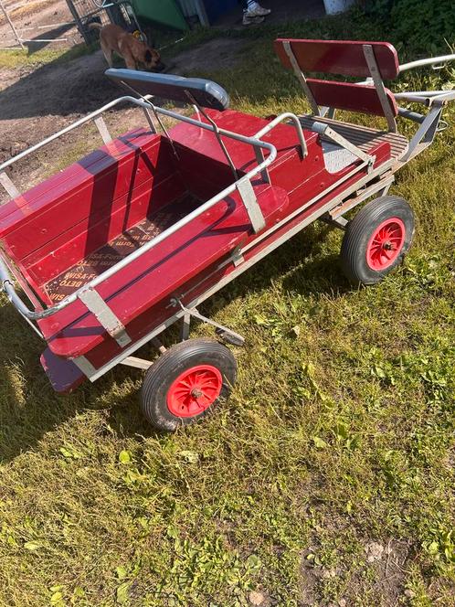 Shetlander koetsje, Dieren en Toebehoren, Rijtuigen en Koetsen, Gebruikt, Marathonwagen, Pony, Gesloten