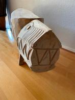 Decoratie massief hout krukje krokodil, Ophalen, Gebruikt