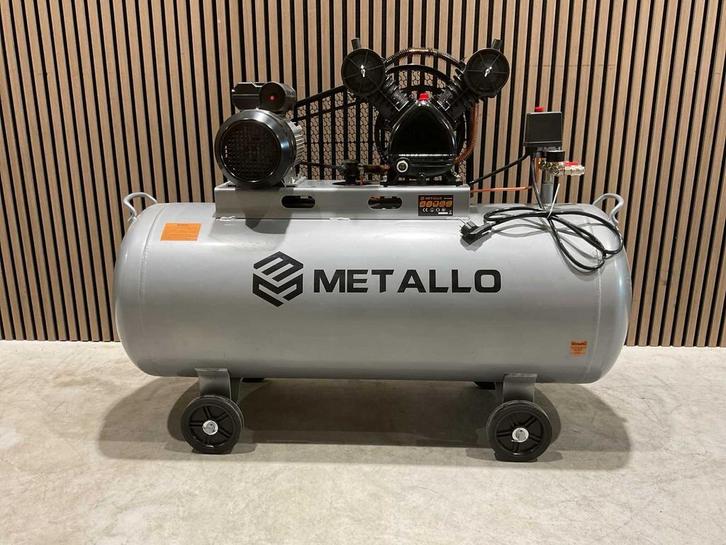 Metallo META-AC200L luchtcompressor nieuw in kist ‼️, Doe-het-zelf en Verbouw, Compressors, Nieuw, 6 tot 10 bar, 100 liter of meer