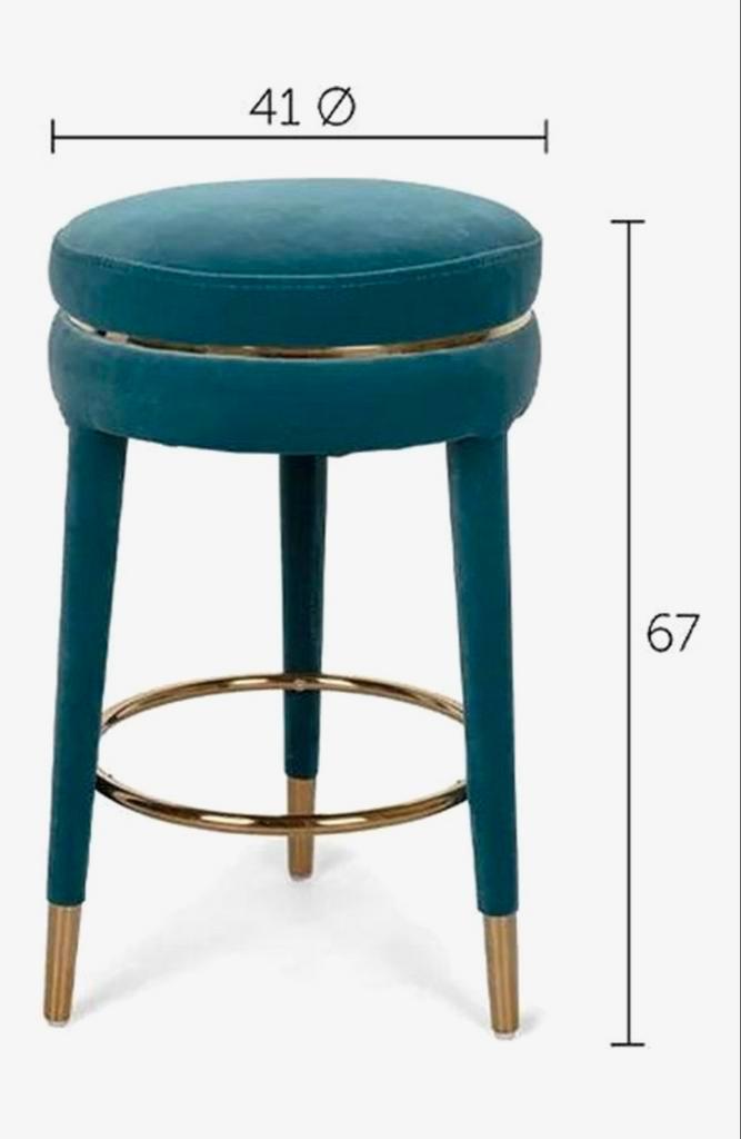 Bold Monkey I Am Not A Macaron Kruk DESiGN, Huis en Inrichting, Barkrukken, Zo goed als nieuw, 60 tot 90 cm, Hout, 1 kruk, Met voetsteun