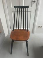 Vintage Spijlenstoel - Tapiovaara Stijl - Jaren 60, Gebruikt, Zwart, Ophalen of Verzenden, Eén