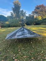 RVS Schoorsteenkap - 133x51 cm - Beeld/Houtsnijwerk Kunstobj, Ophalen of Verzenden