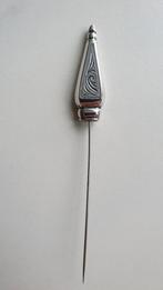 antieke zilveren hoedenspeld met krulmotieven, Ophalen of Verzenden, Overige materialen