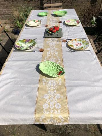 Prachtig Frans tafelkleed, vintage, zgan, feestelijk beschikbaar voor biedingen