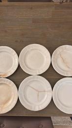 6 kleinere borden ( beboterde), Antiek en Kunst, Antiek | Keramiek en Aardewerk, Ophalen