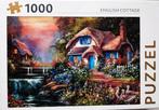 Legpuzzel - Engels Cottage - 1000 stukjes, Ophalen of Verzenden, 500 t/m 1500 stukjes, Zo goed als nieuw, Legpuzzel