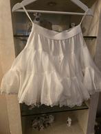 Witte tutu rok met kant, Ophalen of Verzenden, Zo goed als nieuw