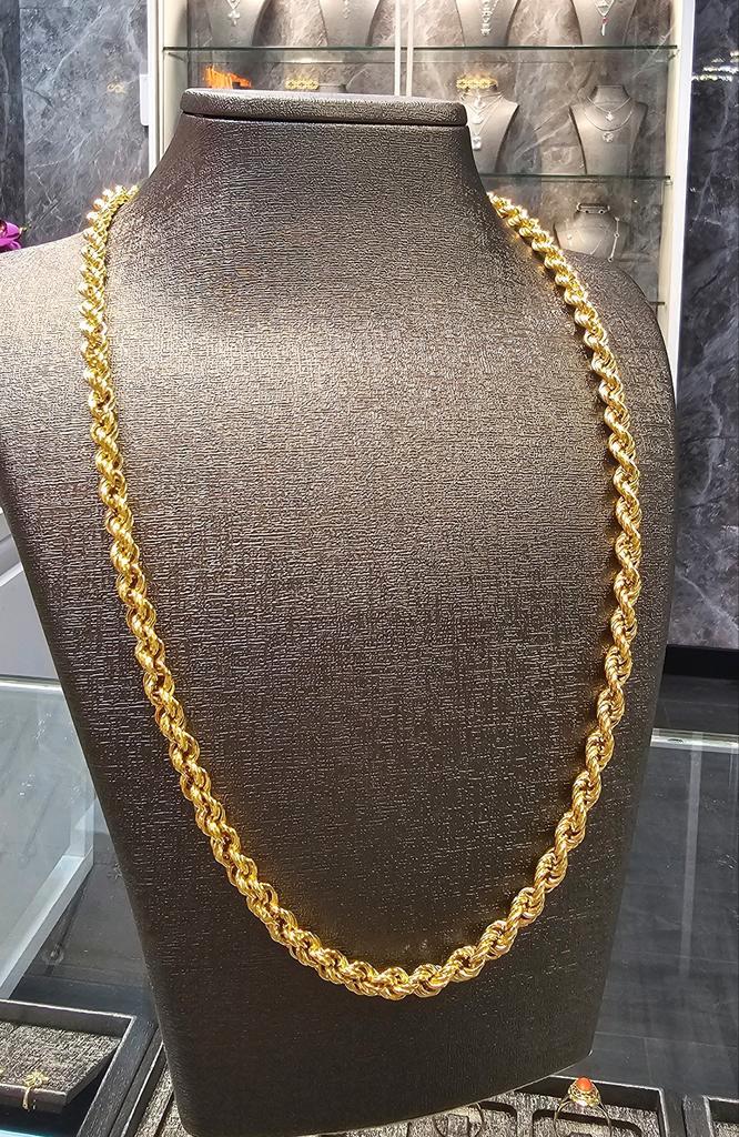 Ropchain rope ketting 14k goud 12.5 gram, Sieraden, Tassen en Uiterlijk, Kettingen, Nieuw, Goud, Goud, Ophalen of Verzenden