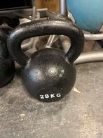 1 x 28 kg ijzeren kettlebell gewicht, Sport en Fitness, Fitnessmaterialen, Ophalen, Gebruikt, Kettlebell