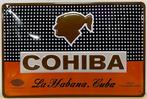 Cohiba Habana Cuba sigaren relief reclamebord van metaal, Reclamebord, Info@deconoord.nl, Deco Noord, Nieuw