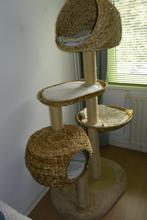 kattenmand en krabpaal Beige., Dieren en Toebehoren, Ophalen, Zo goed als nieuw, Riet