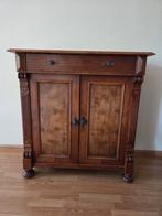 Antieke kast, meidenkast, halkast, commode wortelhout, Ophalen, 50 tot 70 cm, 100 cm of meer