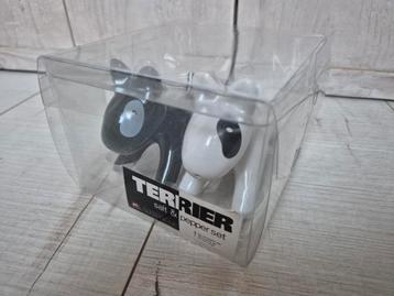 Peper & Zout stel/ Salt & Peper set: Terrier, NIEUW  beschikbaar voor biedingen