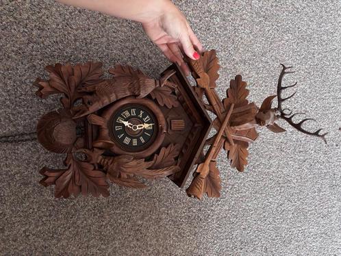 Schartzwoud antieke jacht koekoeksklok, Antiek en Kunst, Antiek | Klokken, Ophalen
