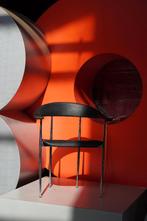 Vintage zwart kuipstoeltje Fasem model P40, Ophalen, Zwart, Zo goed als nieuw, Metaal