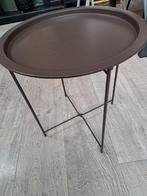 Yisk bruin bijzettafeltje
Kan ingeklapt worden, 45 tot 60 cm, Minder dan 55 cm, Rond, Ophalen of Verzenden