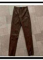 Bruine leren broek zara maat S, Kleding | Dames, Maat 38/40 (M), Bruin, Ophalen of Verzenden, Zo goed als nieuw