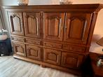 Eiken hoge dressoir kast, Ophalen, Klassiek, Eikenhout, Zo goed als nieuw