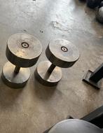 Chrome dumbells 16 en 20 kg gewichten, Ophalen, Dumbbell, Gebruikt, Chrome dumbells