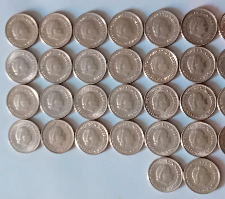 42 Stuks 25 cent muntjes juliana, Postzegels en Munten, Munten en Bankbiljetten | Toebehoren, Overige typen, Ophalen of Verzenden